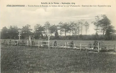 Fère-Champenoise — Túmulo, Rua de Bannes — Batalha da Marne — Setembro 1914